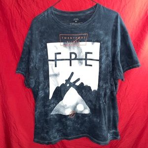 Twenty One Pilots FPE Gray Tie Dye Official T-Shirt Merch